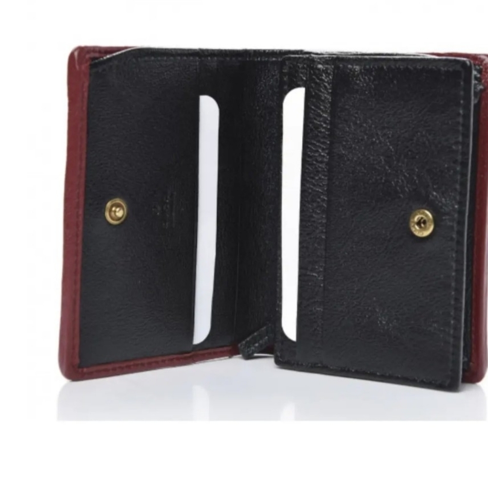 Gucci Quilted Black Wallet with Red Accents - Picture 6 of 16